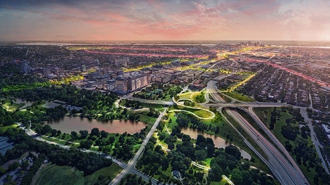 “Stoss Landscape Urbanism wins Chouteau Greenway Design Competition” by WLA